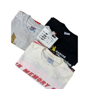 Vintage 90s Winston Cup/racing  T Shirts Lot Of 3 Kulwicki Allison Size Large